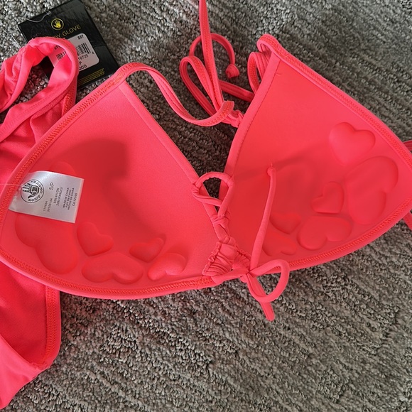 Push up top Hot pink Body glove bathing suit size small - Picture 5 of 7